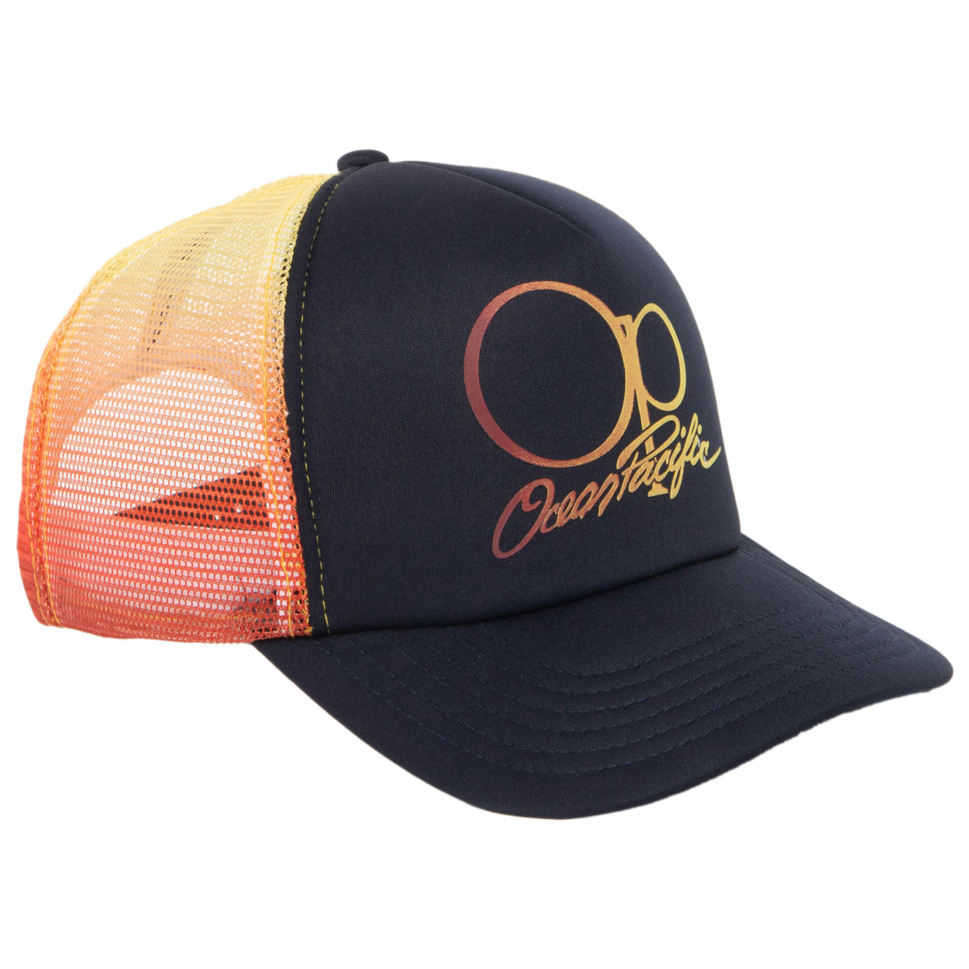 Ocean Pacific Panel Trucker Hat with Ombre Mesh Panels – San