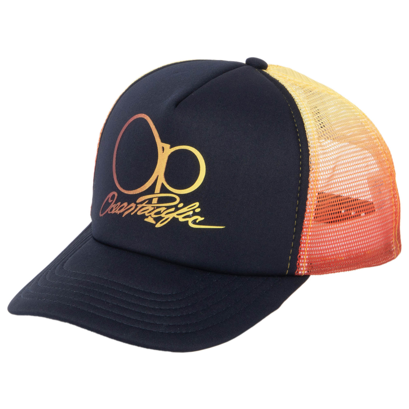 Ocean Pacific - 5 Panel Trucker Hat with Ombre Mesh Panels-Trucker-San Diego Hat Company