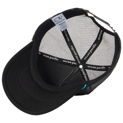 Ocean Pacific - 5 Panel Trucker Hat with Neon Logo-Trucker-San Diego Hat Company