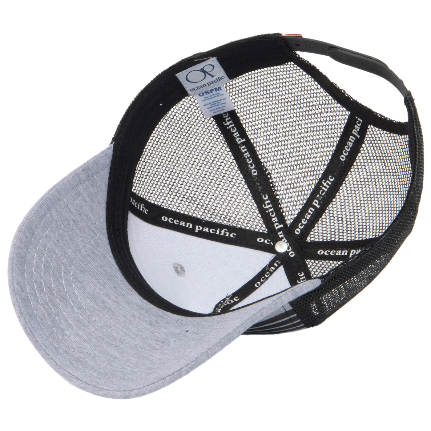 Ocean Pacific - 5 Panel Trucker Hat with Wave Print-Trucker-San Diego Hat Company