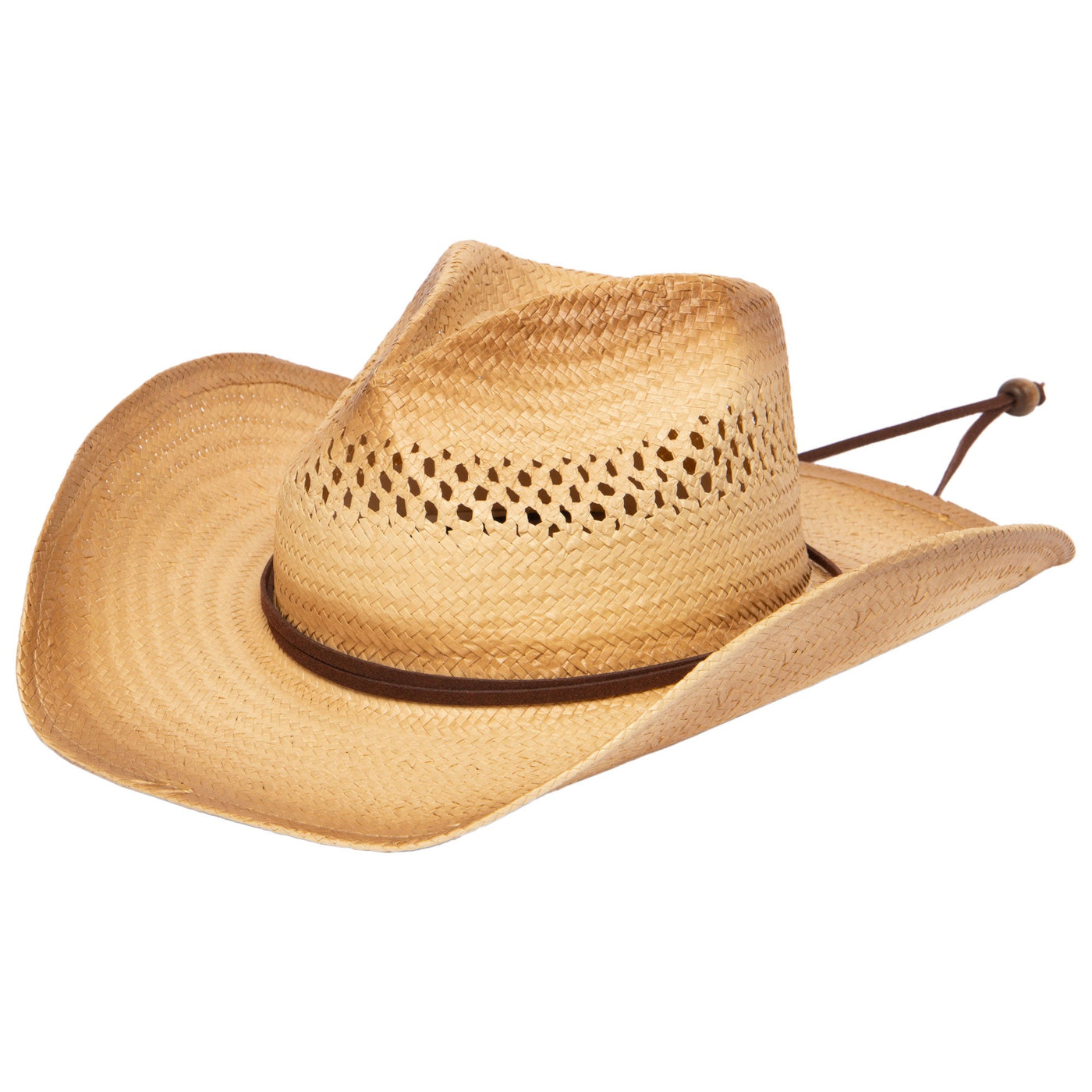 COWBOY - Mens Woven Paper Cowboy Hat With Ventilation