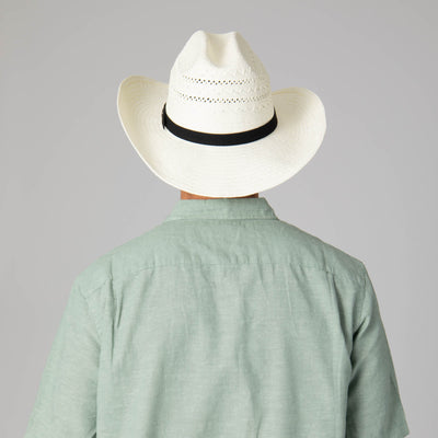 Mens Ivory Cowboy Hat with Cattleman's Crease-COWBOY-San Diego Hat Company