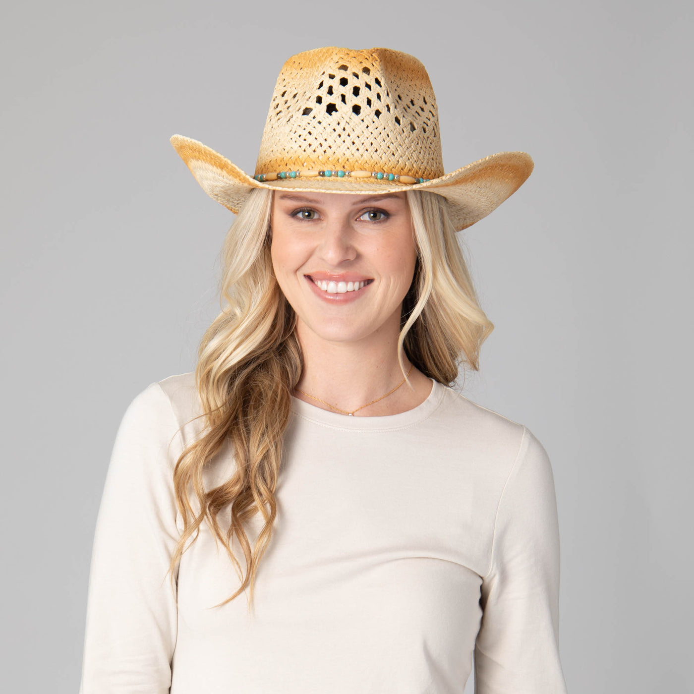 Kaia Women's Pinched Crown Cowboy-COWBOY-San Diego Hat Company