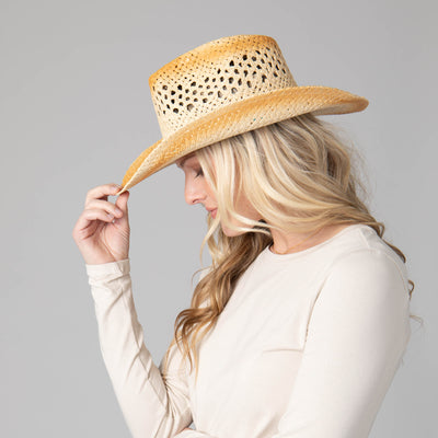 Kaia Women's Pinched Crown Cowboy-COWBOY-San Diego Hat Company