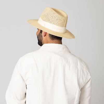 FEDORA - Mens Woven 3" Brim Paper Fedora