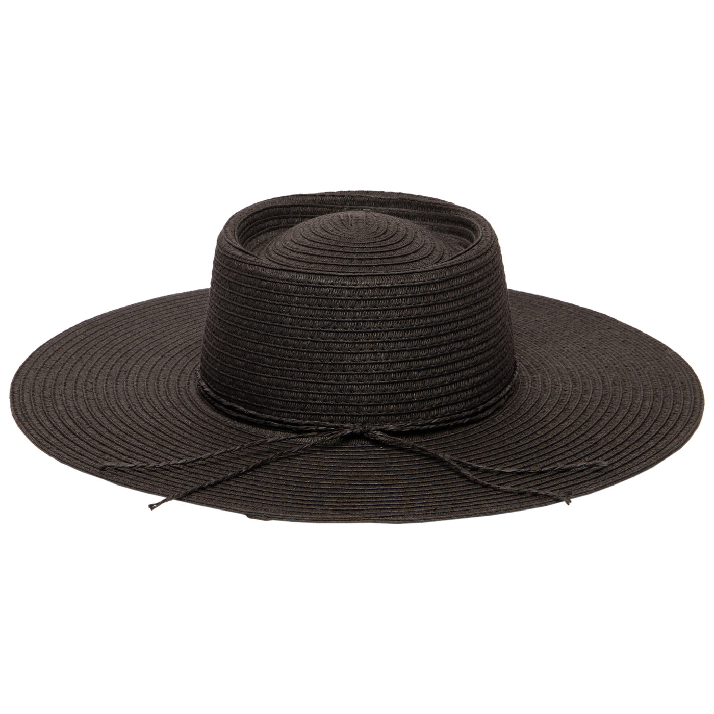 SUN BRIM - Women's Large Brim Oval Crown Boater