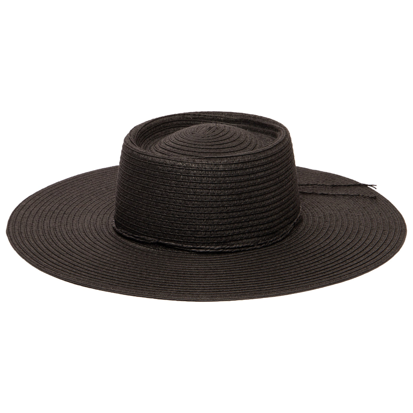 SUN BRIM - Women's Large Brim Oval Crown Boater