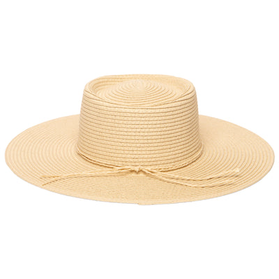 SUN BRIM - Women's Large Brim Oval Crown Boater