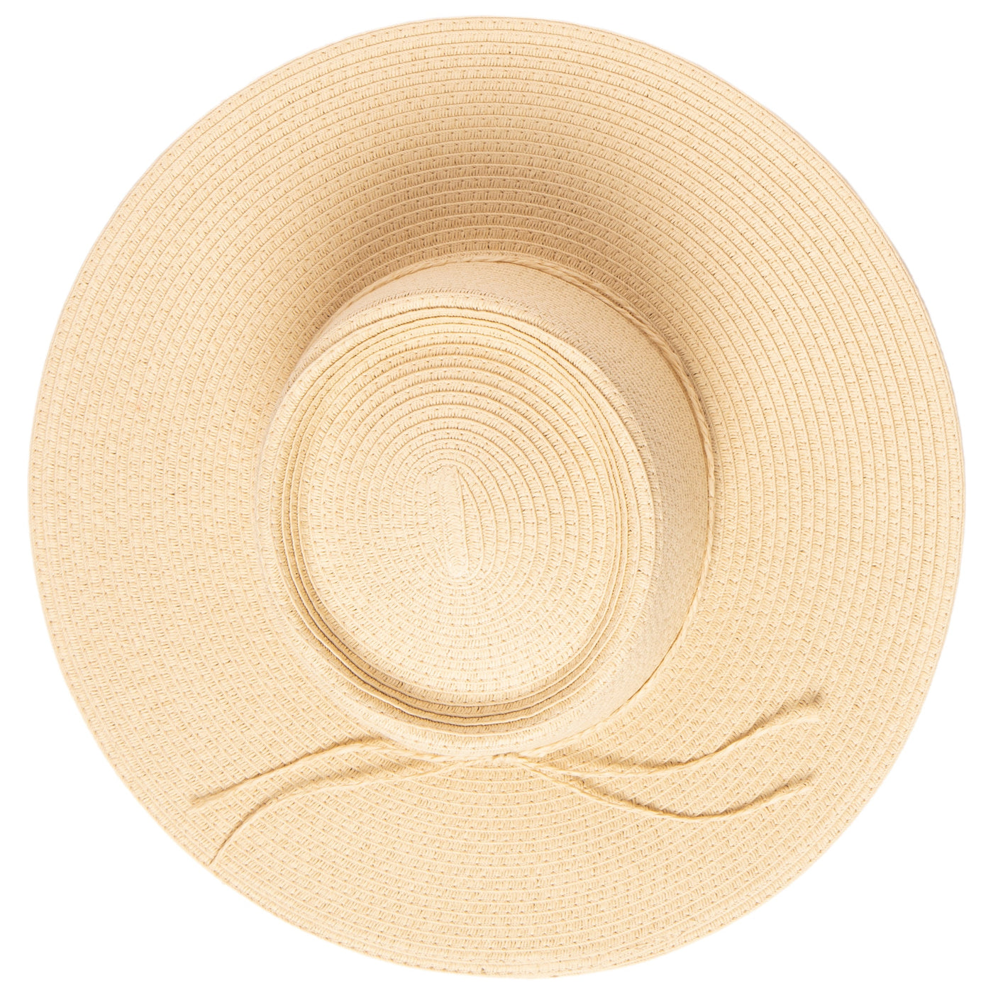 SUN BRIM - Women's Large Brim Oval Crown Boater