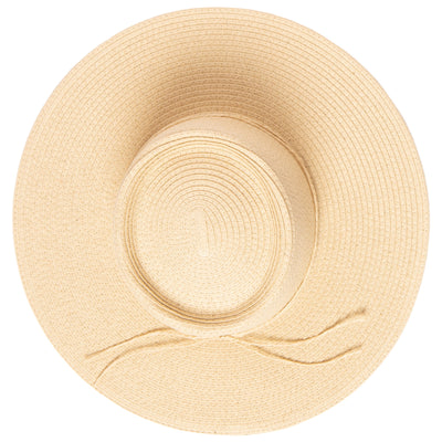 SUN BRIM - Women's Large Brim Oval Crown Boater