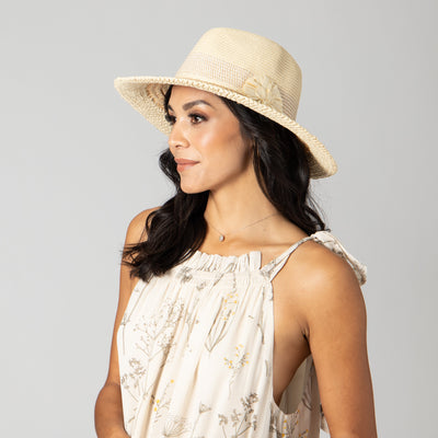 FEDORA - Flora Mixed Braid Fedora