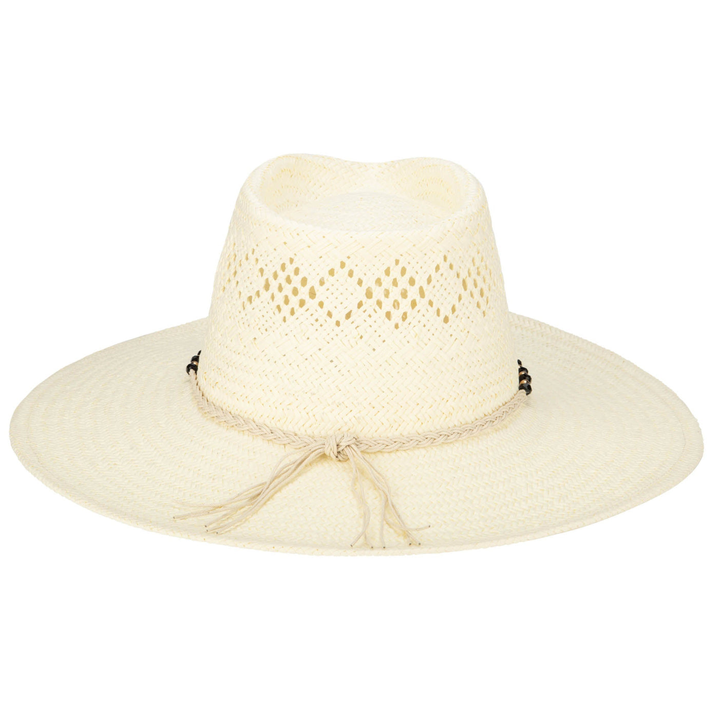 FEDORA - Anytime - Woven Paper Fedora With Beaded Band