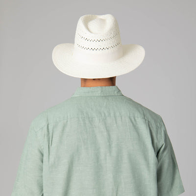 Mens Paperbraid Ivory Fedora-FEDORA-San Diego Hat Company