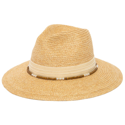 Coco - Fedora with Wood Beaded Chain-FEDORA-San Diego Hat Company