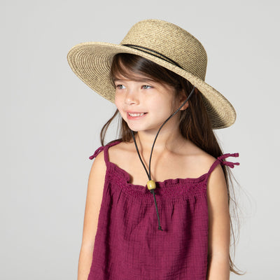 FLOPPY - 4-8 Year Kid's Sun Hat With Chin Strap