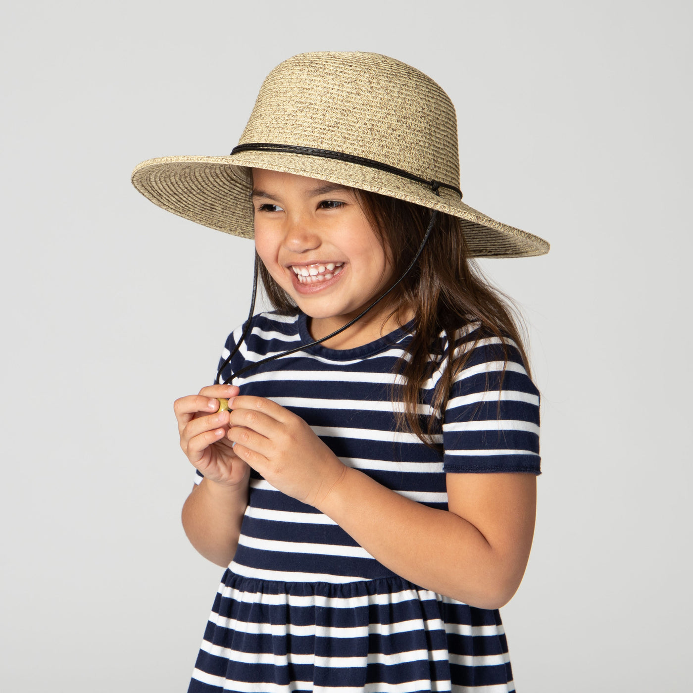 FLOPPY - 4-8 Year Kid's Sun Hat With Chin Strap