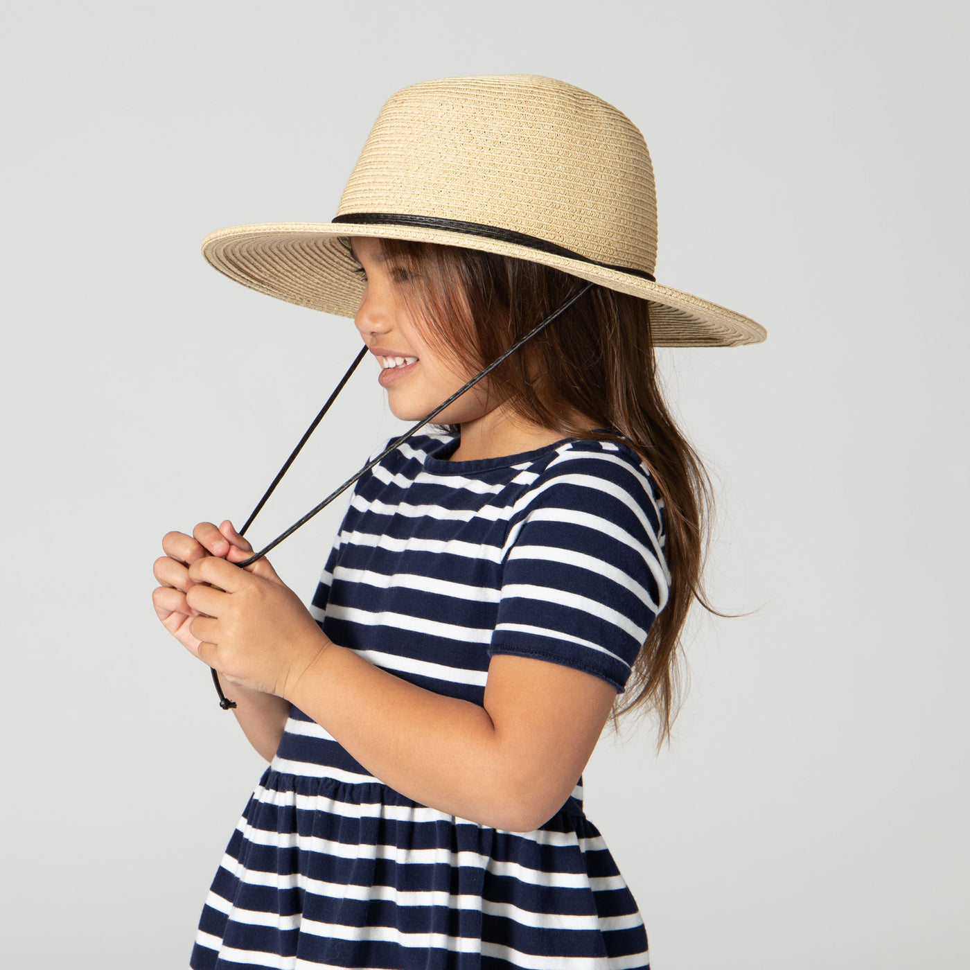 FLOPPY - 4-8 Year Kid's Sun Hat With Chin Strap