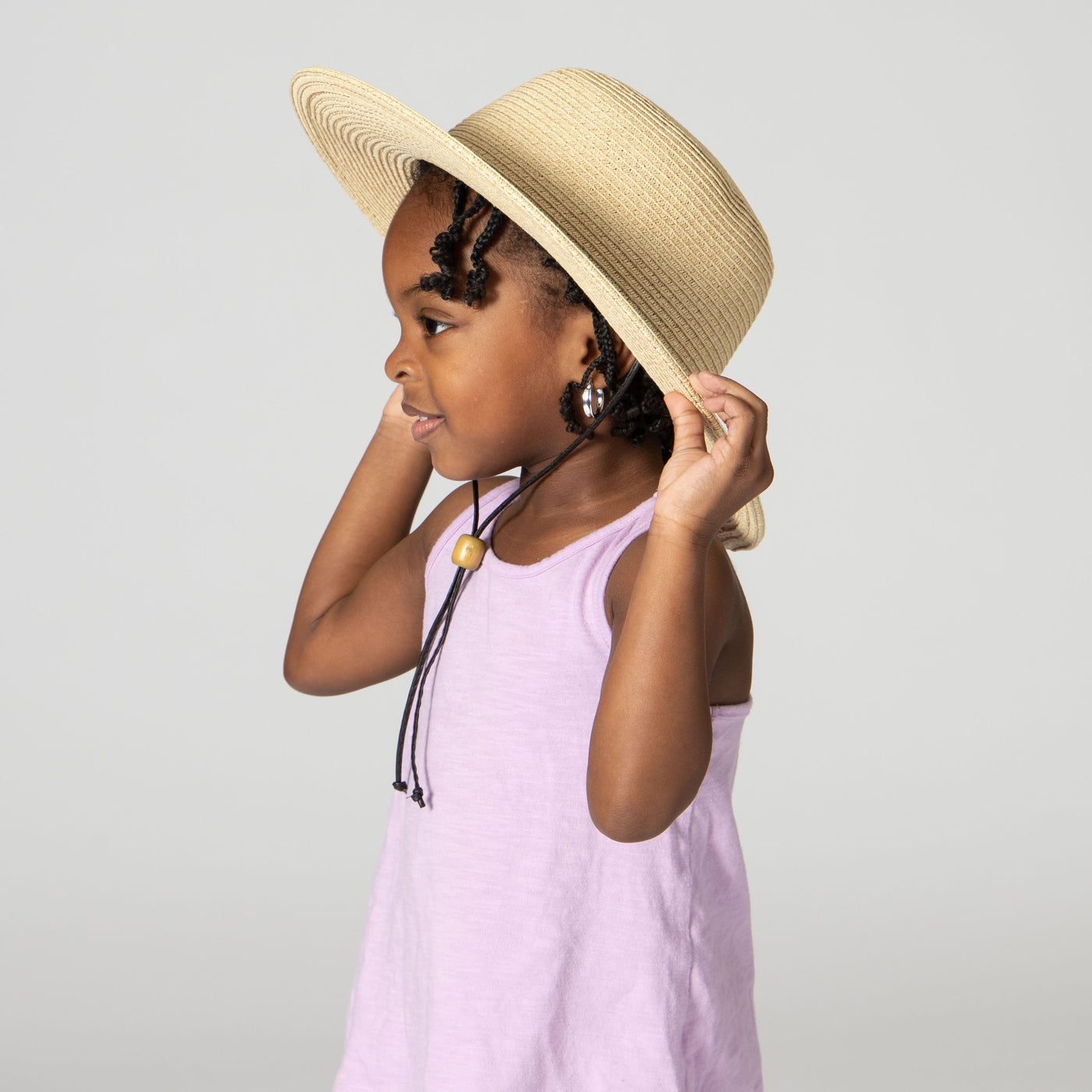 FLOPPY - 4-8 Year Kid's Sun Hat With Chin Strap