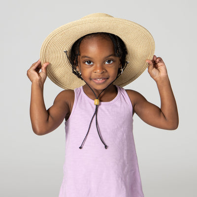 FLOPPY - 4-8 Year Kid's Sun Hat With Chin Strap