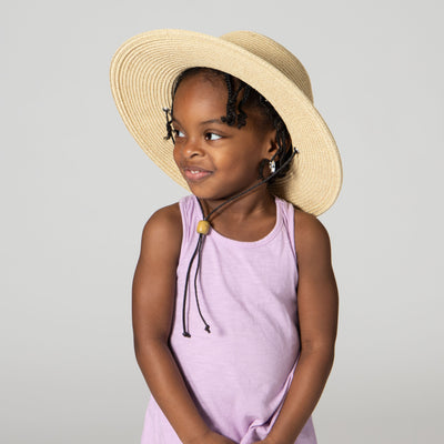 FLOPPY - 4-8 Year Kid's Sun Hat With Chin Strap