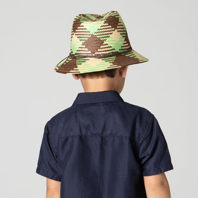 FEDORA - Kids Woven Paper Fedora