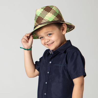 FEDORA - Kids Woven Paper Fedora