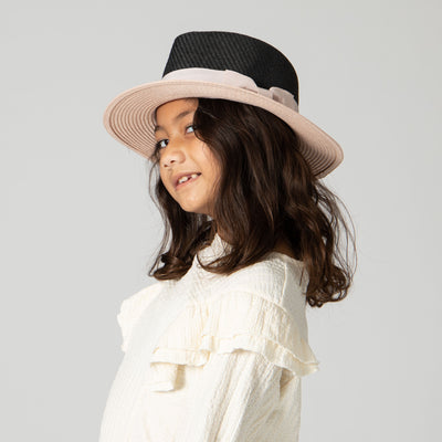 FEDORA - Kid Paper Color Blocked Fedora