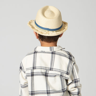 FEDORA - 5-7 Year Old Kid Woven Paperbraid Fedora