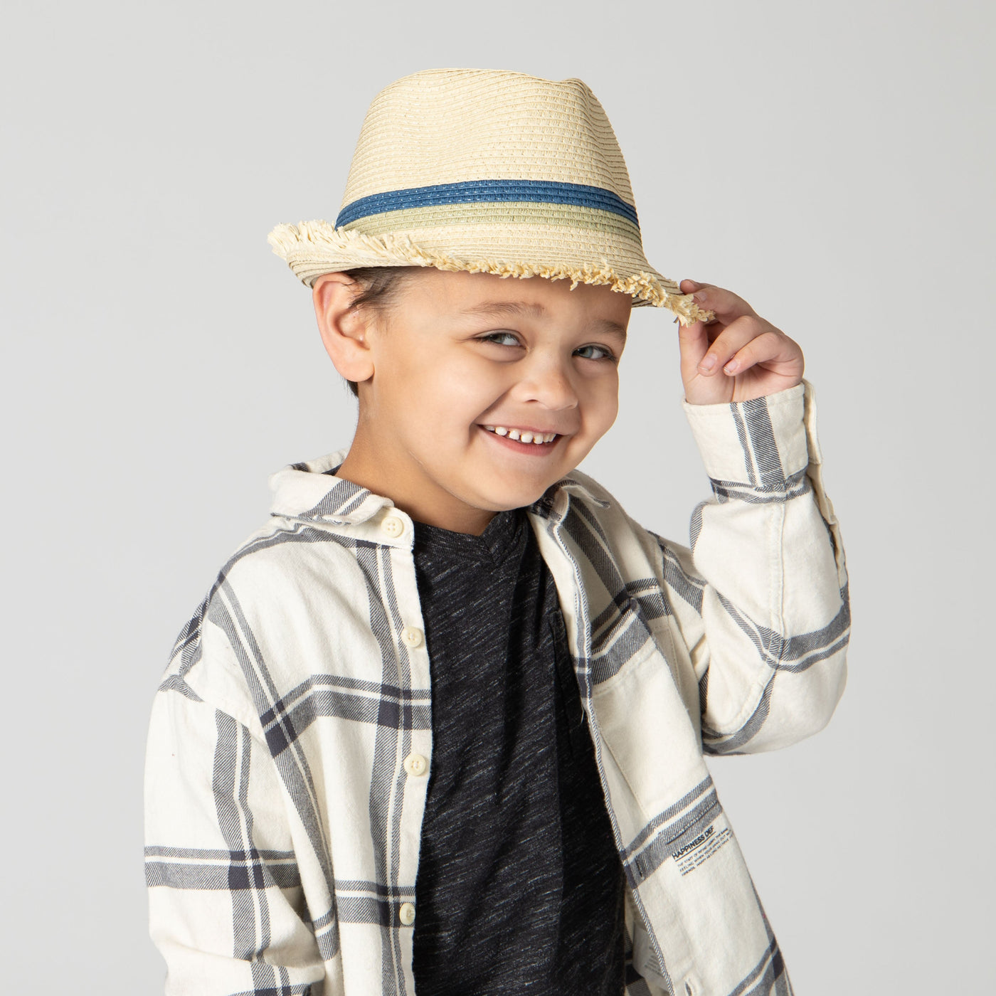 FEDORA - 5-7 Year Old Kid Woven Paperbraid Fedora