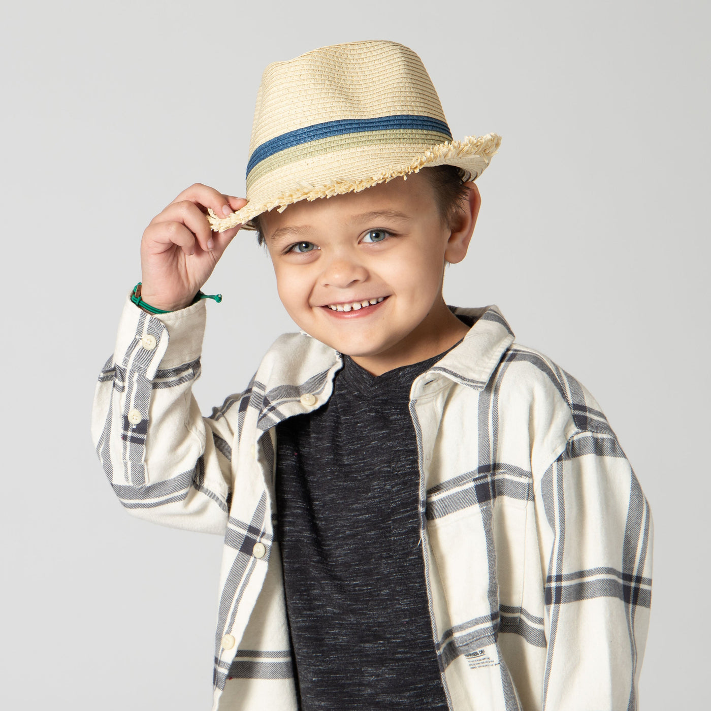 San Diego Hat Company Kids Woven Paperbraid Fedora