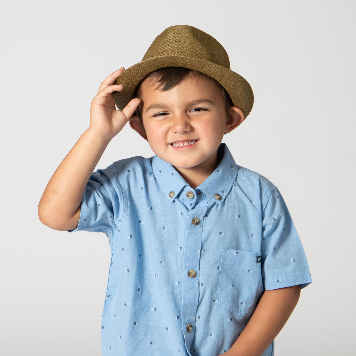 FEDORA - 2-4 Year Old Kid Woven Paper Fedora