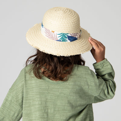 FLOPPY - 5-7 Year Old Kid Paperbraid Floppy Sun Hat