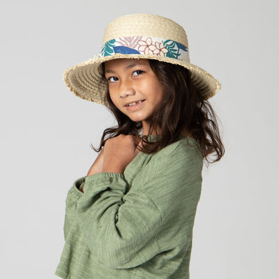 FLOPPY - 5-7 Year Old Kid Paperbraid Floppy Sun Hat
