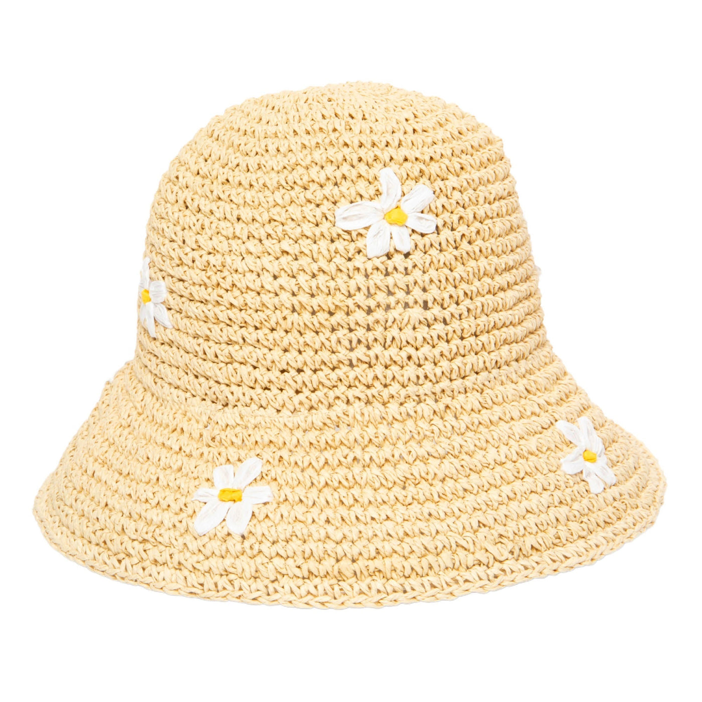 BUCKET - Mommy And Me Crochet Bucket Hat With Embroidery