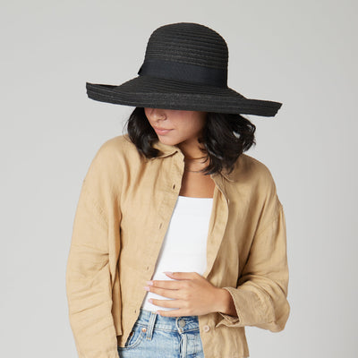 SUN BRIM - Women's Paperbraid Turn Up Sun Brim