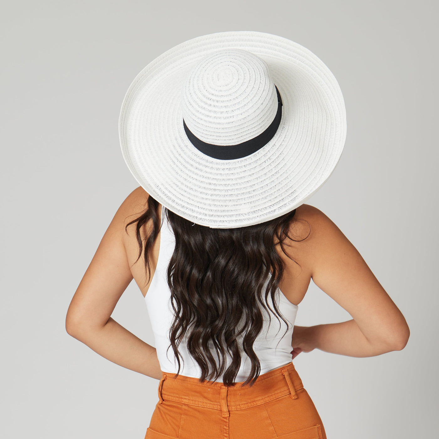 SUN BRIM - Women's Paperbraid Turn Up Sun Brim