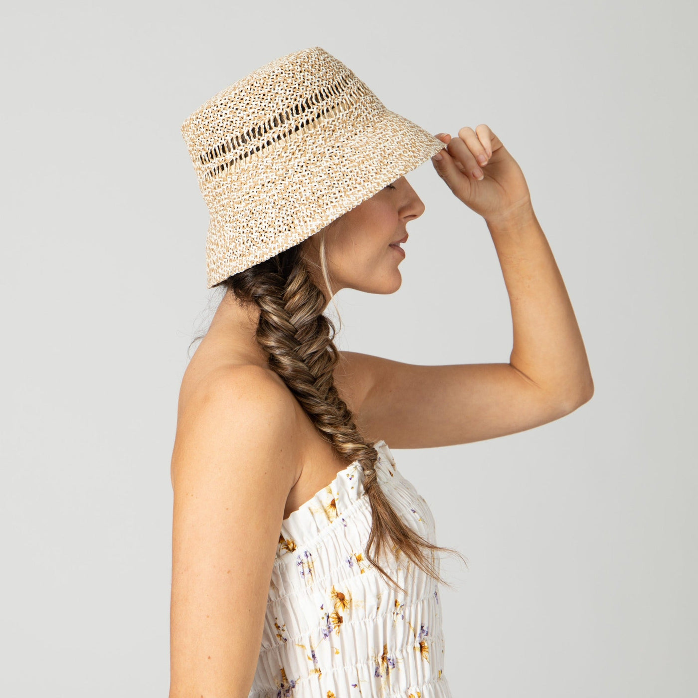 BUCKET - Woven Marled Bucket Hat