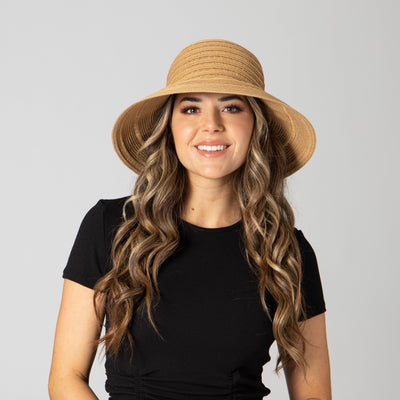 SUN BRIM - Women's Styleable Multi Way Paperbraid Sun Hat