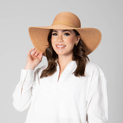 SUN BRIM - Sun Lounger - Women's Paperbraid Round Crown Sun Hat