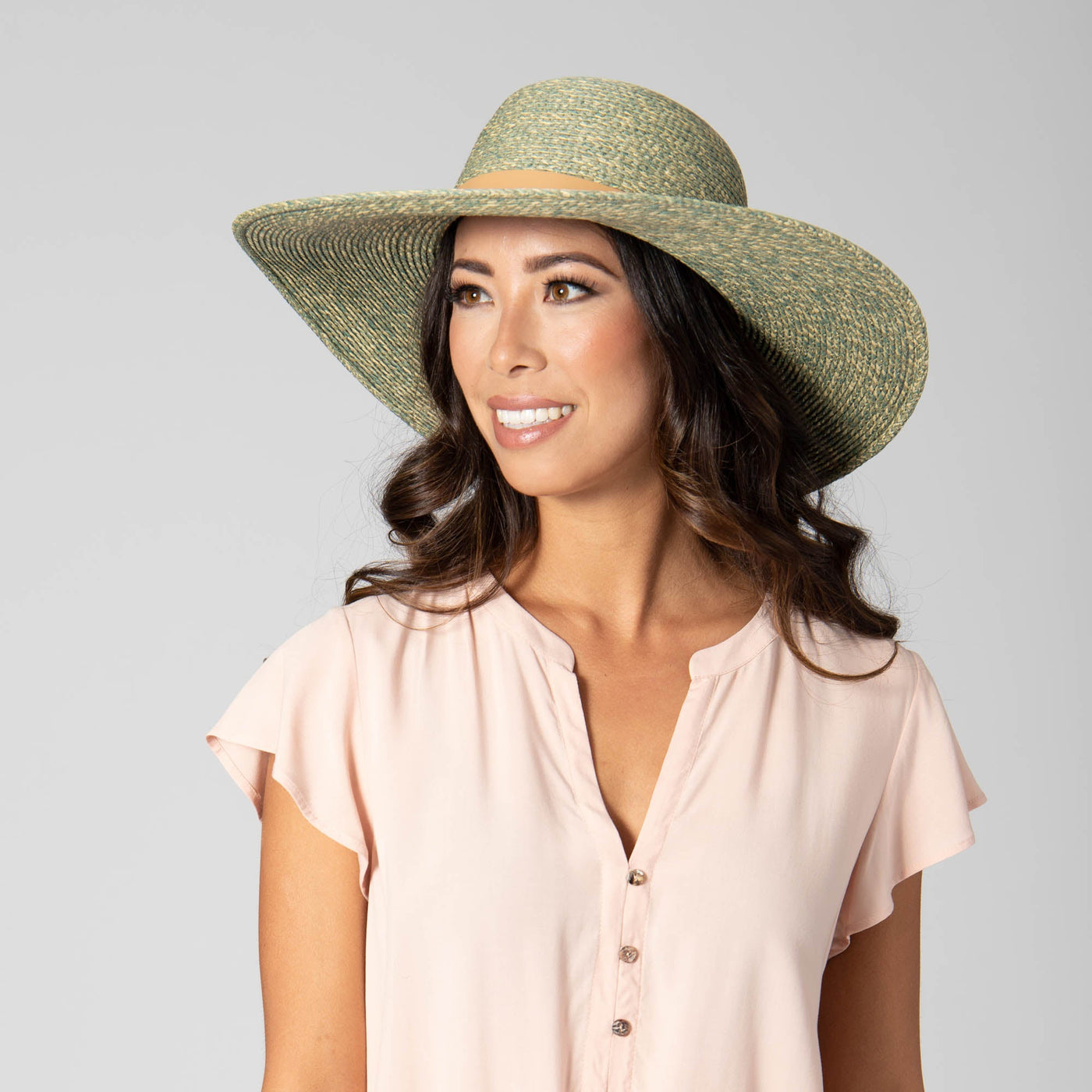 SUN BRIM - Sun Lounger - Women's Paperbraid Round Crown Sun Hat