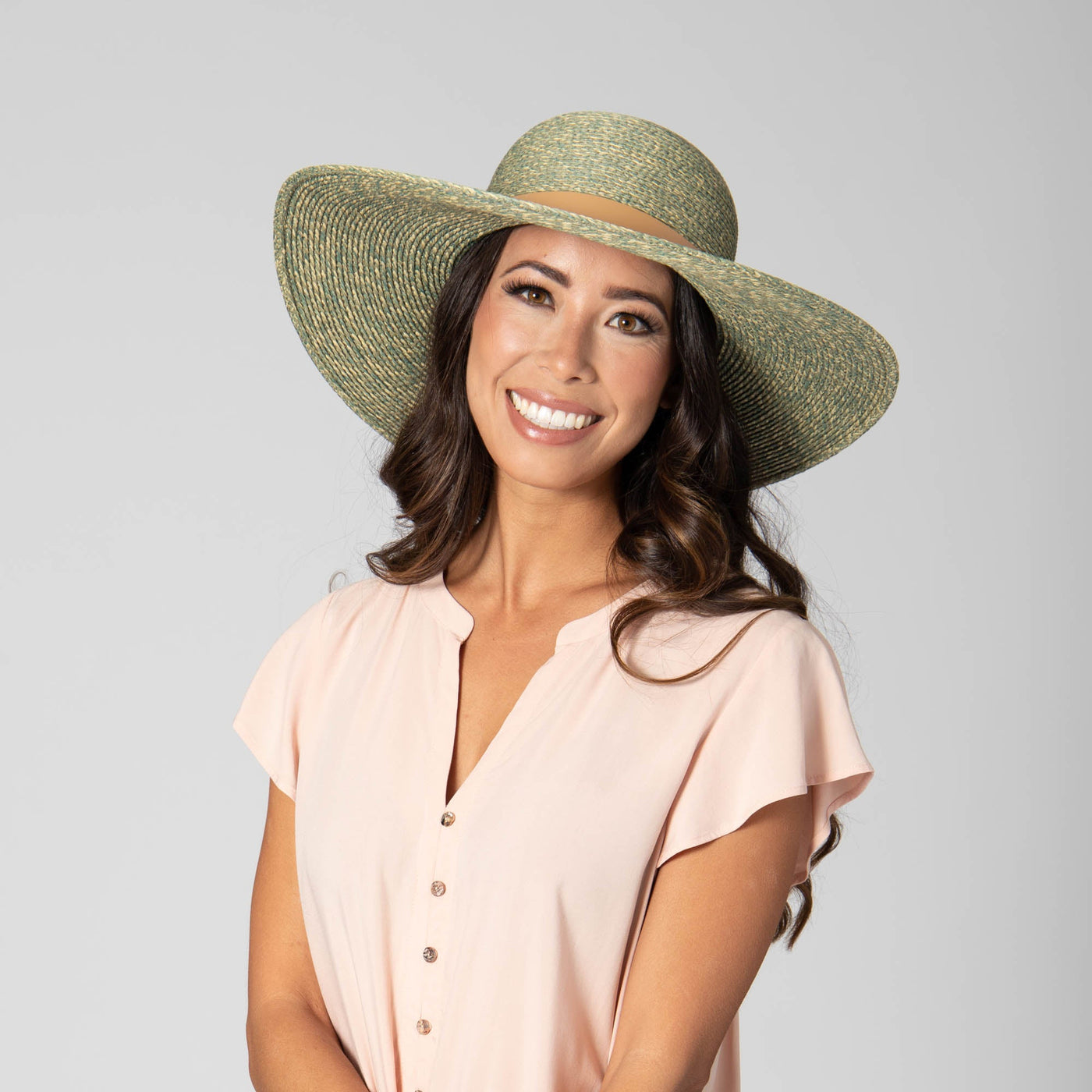 SUN BRIM - Sun Lounger - Women's Paperbraid Round Crown Sun Hat