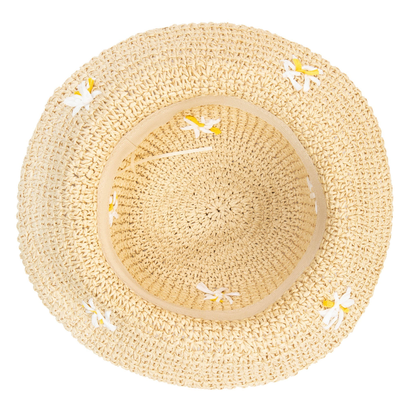 BUCKET - Fresh As A Daisy - Crochet Bucket Hat With Embroidery