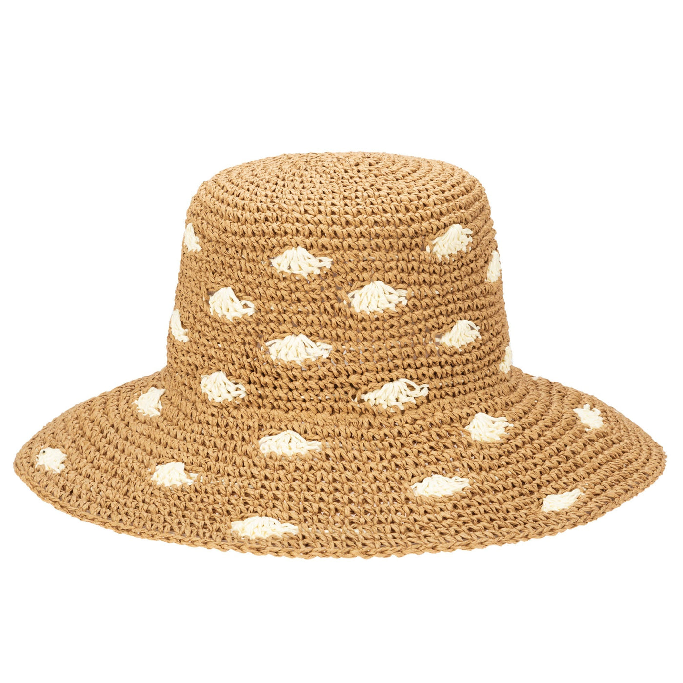 BUCKET - Dream On - Paper Crochet Polka Dot Bucket