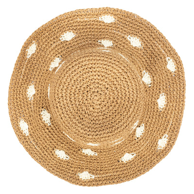 BUCKET - Dream On - Paper Crochet Polka Dot Bucket