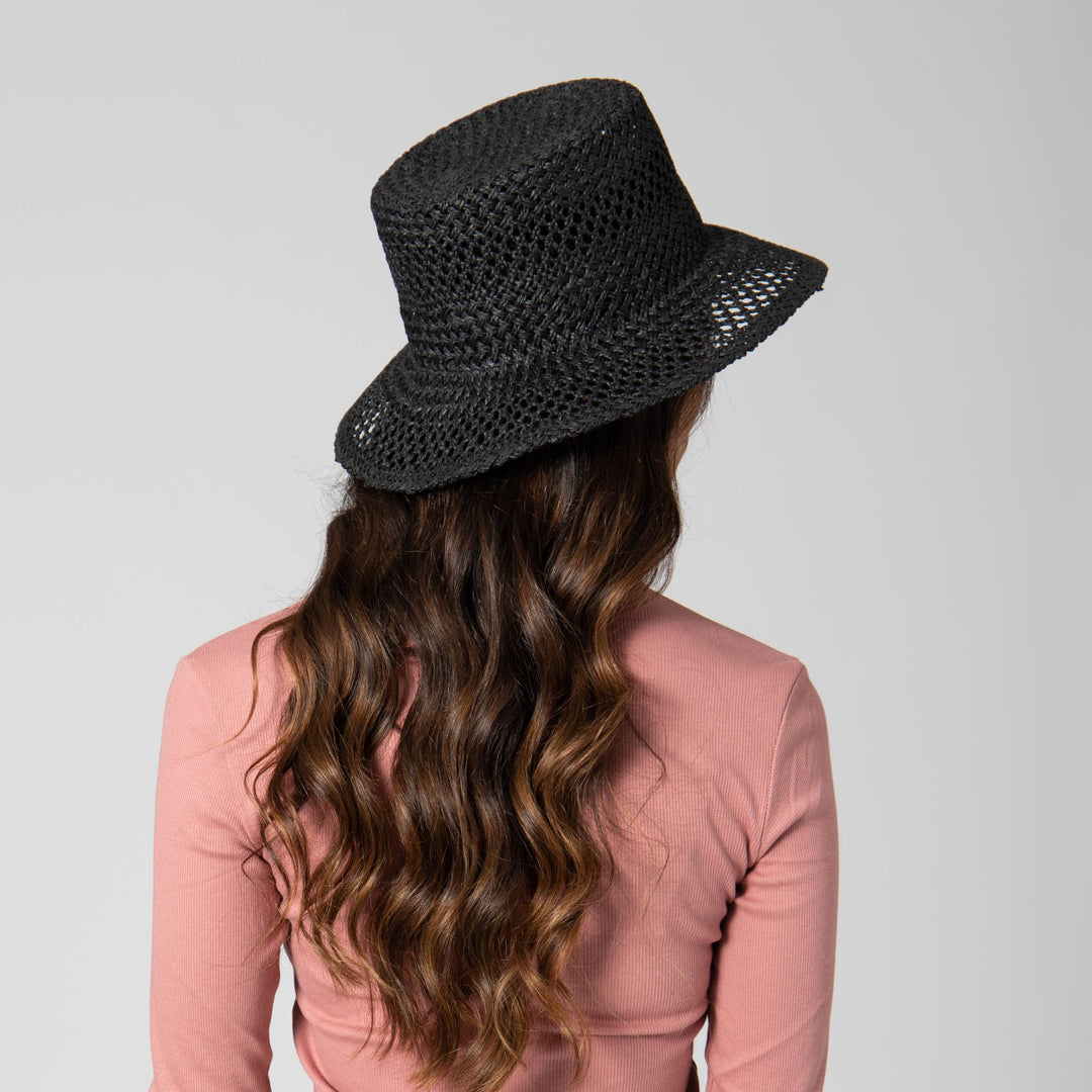 In the Clouds - Woven Paper Bucket Hat with Ventilation