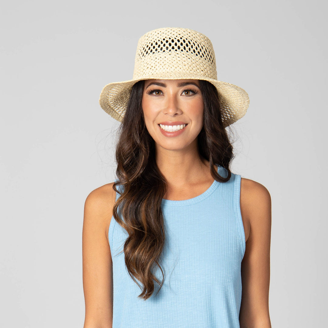 In the Clouds - Woven Paper Bucket Hat with Ventilation
