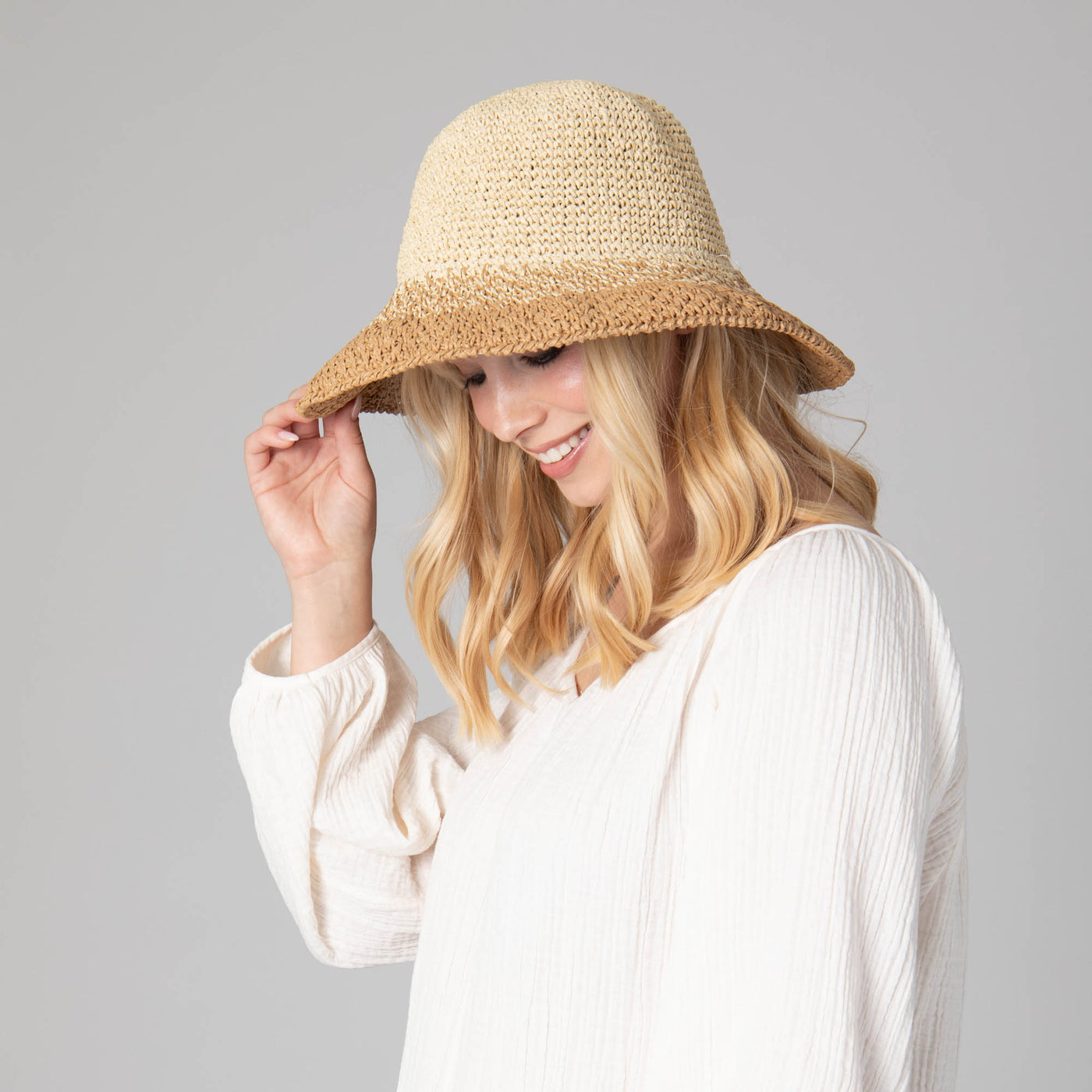 Women's Crochet Bucket Hat-BUCKET-San Diego Hat Company