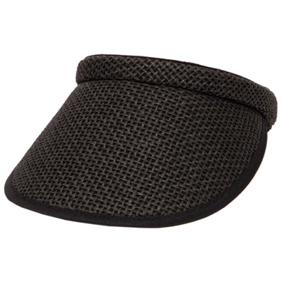 VISOR - Women's Woven Paper Clip On Visor