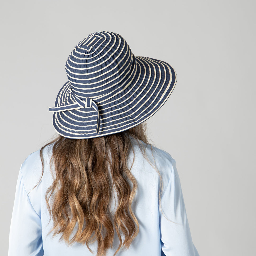 ハット Ear Border Ribbon Hat Women's Ribbon Braided Large Brim Hat with a Bow – San Diego