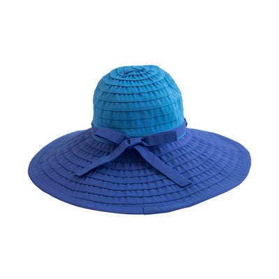 RIBBON - Women's Large Brim Ribbon Hat With A Bow